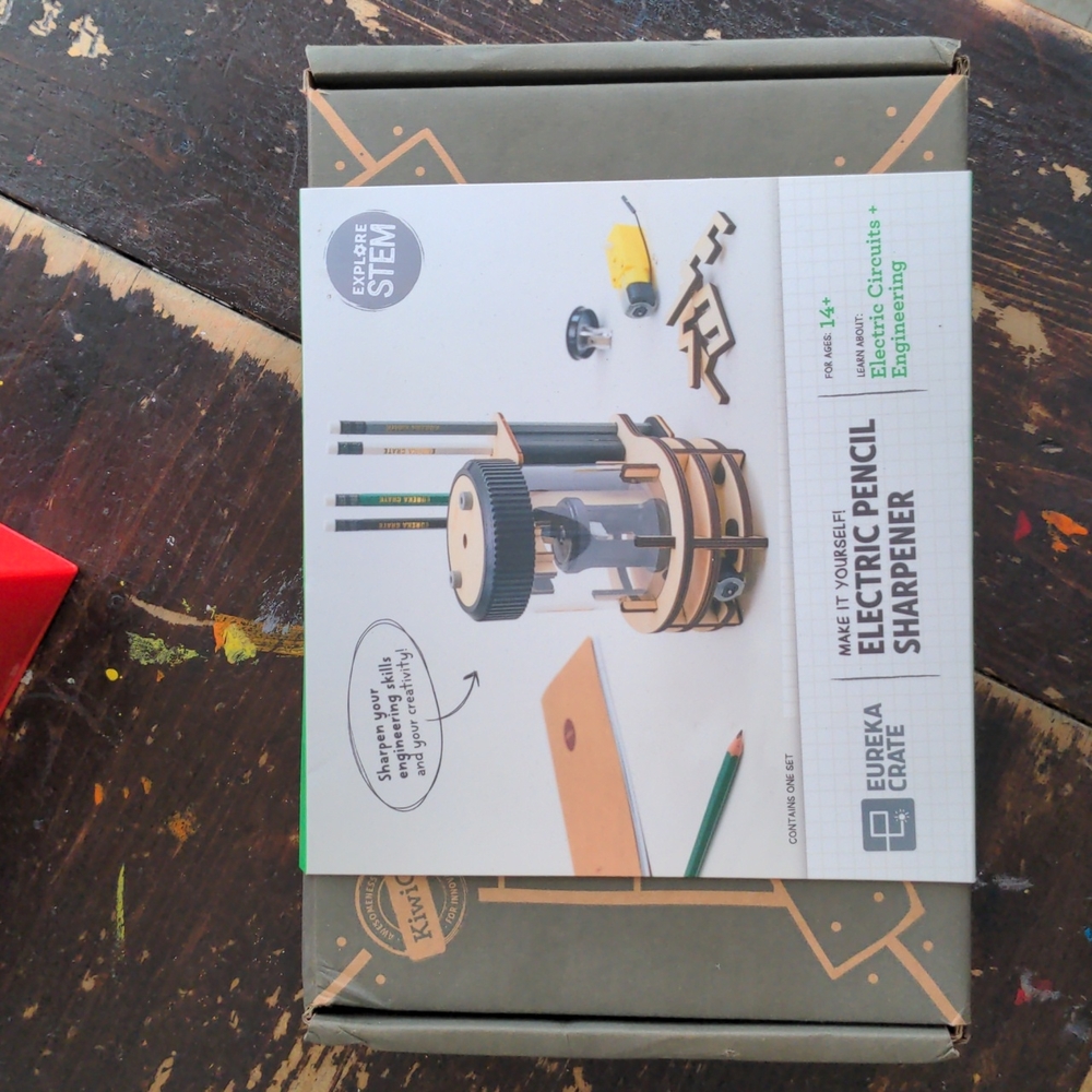 Eureka Crate Electric Pencil Sharpener DIY for ages 14+